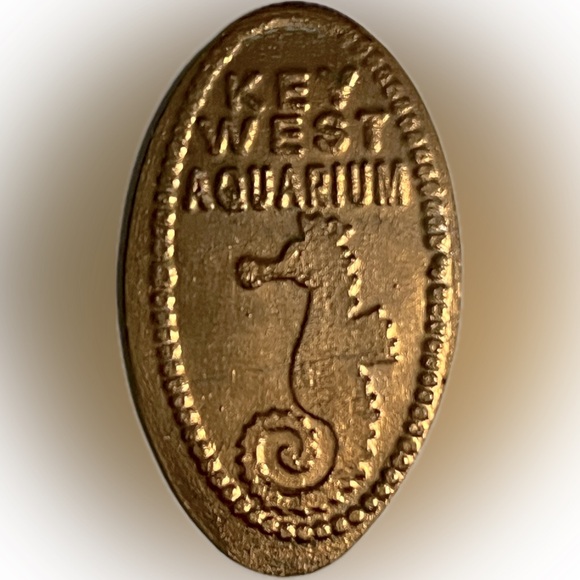 Key West Aquarium - Sea Horse - Elongated coin/ Squished Penny - Picture 1 of 2